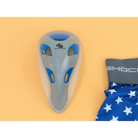 Shock Doctor Sport Compression Short with Cup Adults Small American Flag USA - Picture 7 of 14